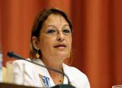 Yadira Garcia Vera, Cuba's Basic Industry Minister assisted to the 6th Doha Conference on Natural Gas